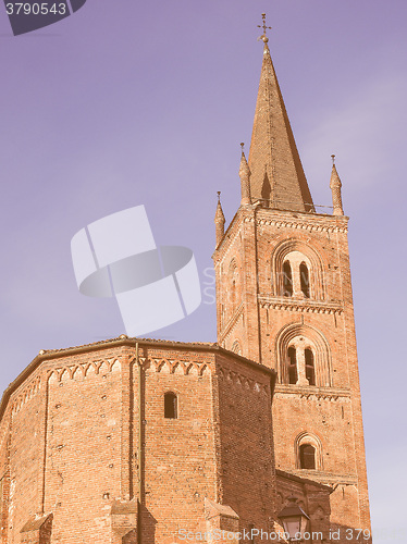 Image of San Domenico church in Chieri vintage