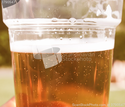 Image of Retro looking Pint of beer