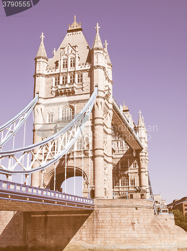 Image of Tower Bridge London vintage