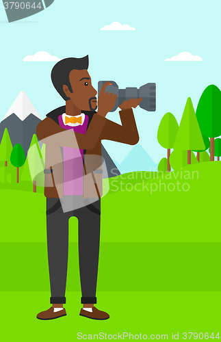 Image of Photographer taking photo.