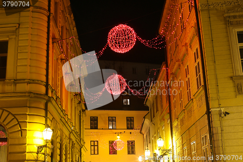 Image of Christmas decoration in Zagreb