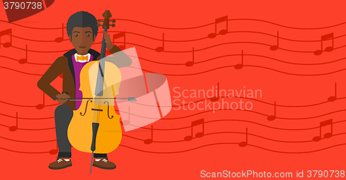 Image of Man playing cello.