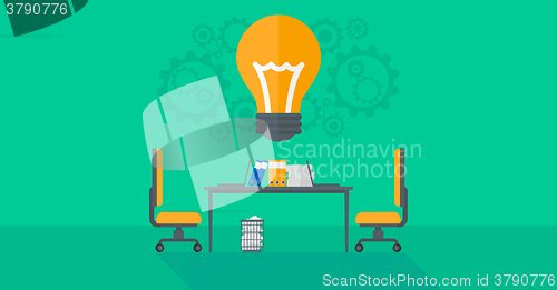 Image of Background of business office.