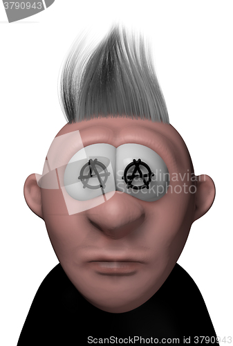 Image of punk cartoon guy