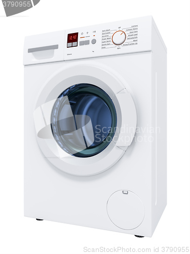 Image of typical washing machine isolated