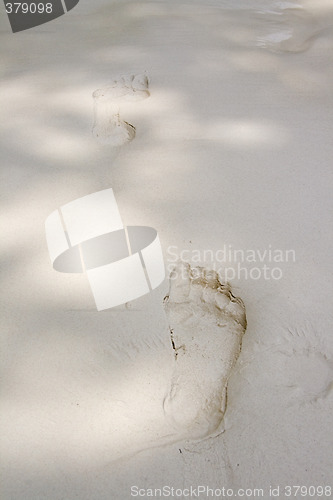 Image of Footprints in the sand