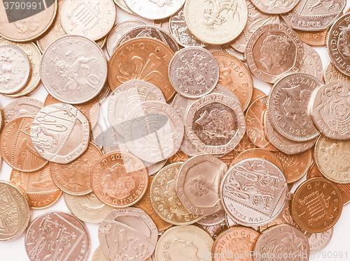 Image of  Pound coins vintage