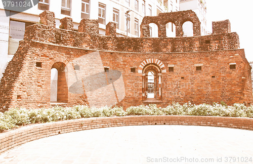 Image of St Giovanni in Conca ruins, Milan vintage