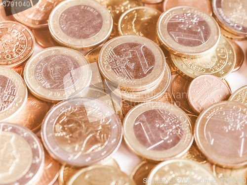 Image of  Euro coins vintage