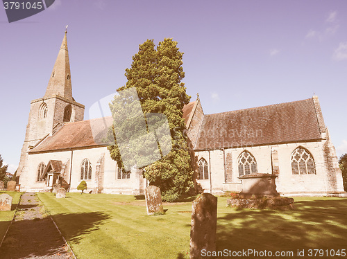 Image of St Mary Magdalene church in Tanworth in Arden vintage