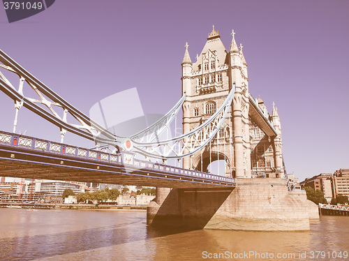 Image of Tower Bridge London vintage