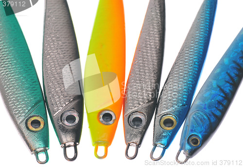 Image of Fishing lures isolated