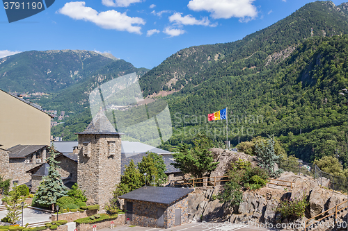 Image of Andorra La Vella surrounded by beautiful mountains