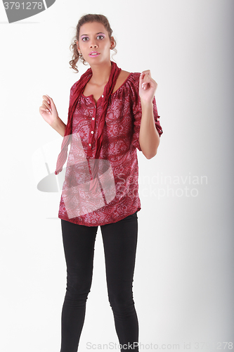 Image of fashionable girl