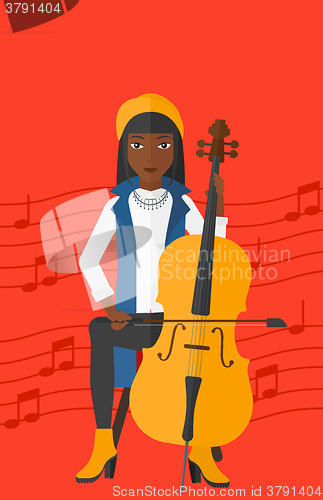 Image of Woman playing cello.