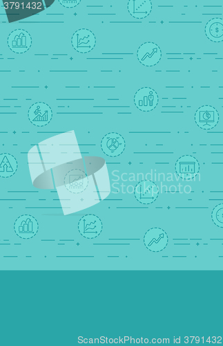 Image of Background with business icons.