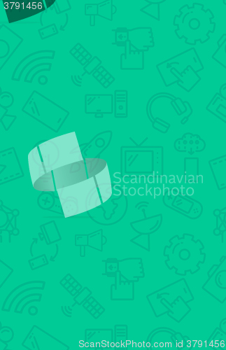 Image of Background with technology icons.