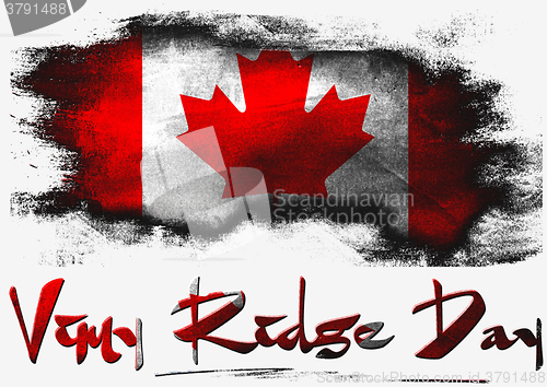 Image of Flag of Canada for Vimy Ridge Day 