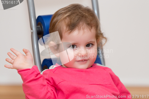 Image of Happy cute little girl