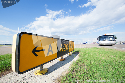 Image of Road sign in the airport