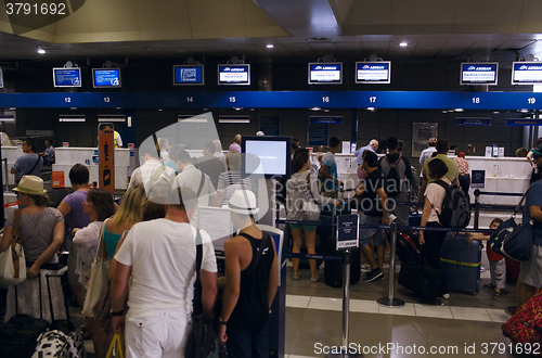 Image of Departures hall at an airport