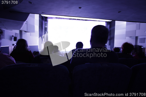 Image of People watching movie