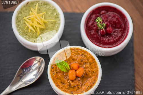 Image of Refreshing lemon cranberry seabuckthorn sorbet