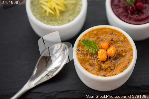 Image of Refreshing lemon cranberry seabuckthorn sorbet