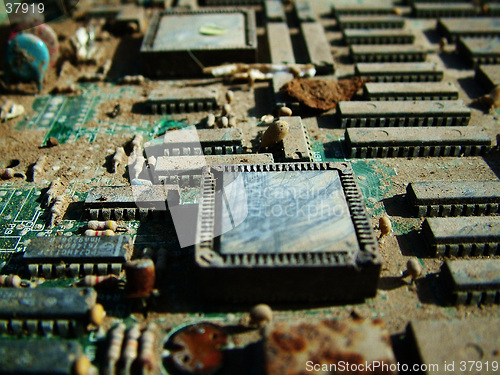 Image of old motherboard