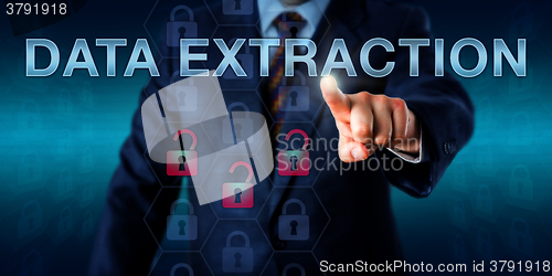 Image of Forensics Expert Pushing DATA EXTRACTION