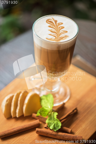 Image of coffee with ginger 