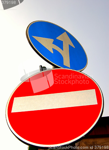 Image of auto sign,no entry