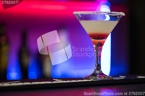 Image of cocktail in the bar