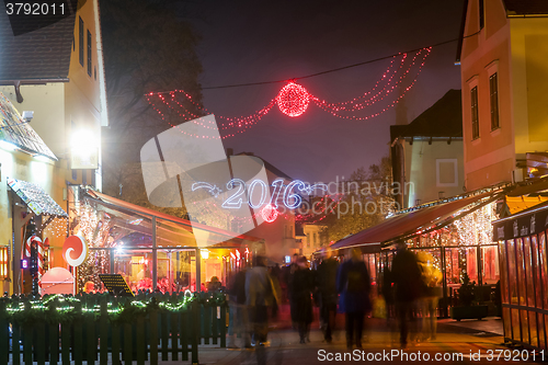 Image of Zagreb decorated at Advent time