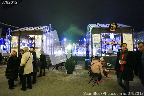 Image of People at ice skating rink