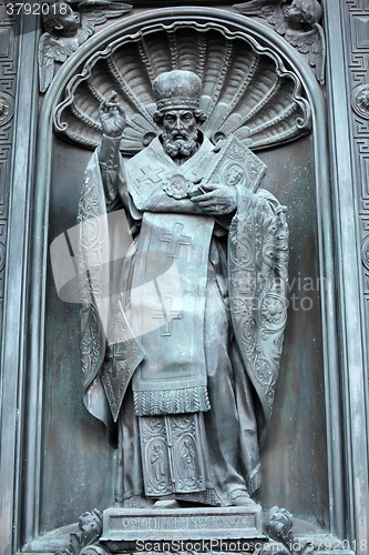 Image of Saint Nicholas the bronze sculpture