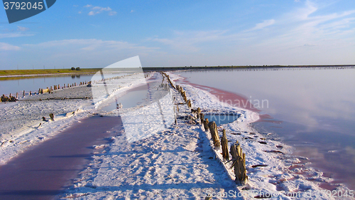 Image of salty road on Sivash