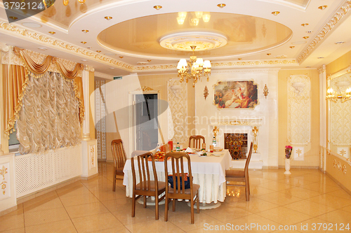 Image of graceful interior in restaurant Banquet hall in Chernihiv