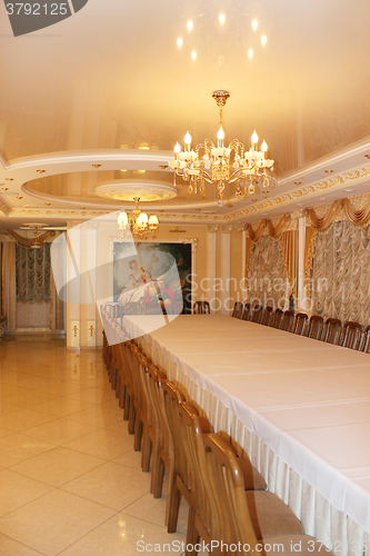 Image of graceful interior in restaurant Banquet hall in Chernihiv