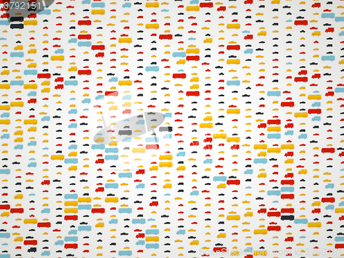 Image of Transportation colorful pictograms background