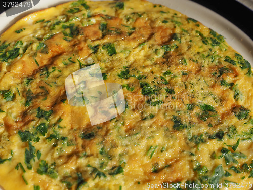 Image of Parsley cilantro omelette