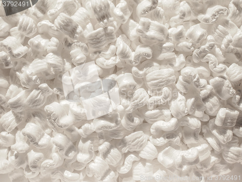 Image of White polystyrene beads background