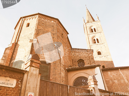 Image of San Domenico church in Chieri vintage