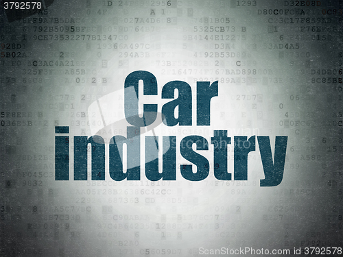 Image of Manufacuring concept: Car Industry on Digital Paper background
