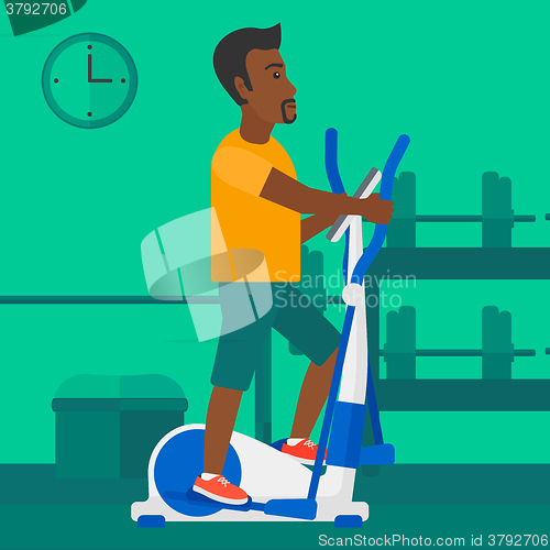 Image of Man making exercises.