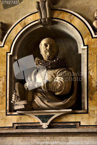 Image of   naples italy statue of   man gravel pit