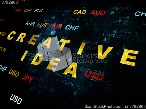 Image of Finance concept: Creative Idea on Digital background