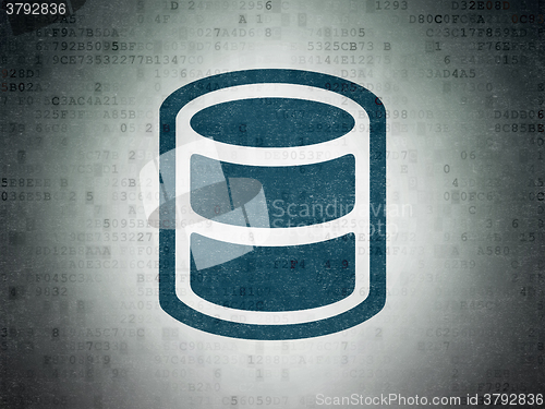 Image of Database concept: Database on Digital Paper background