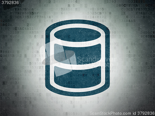 Image of Database concept: Database on Digital Paper background
