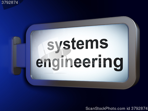 Image of Science concept: Systems Engineering on billboard background